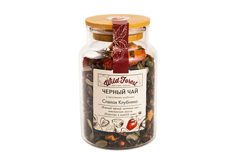 Чай чёрный Wild Forest «Спелая клубника» 250 г листовой