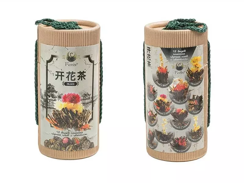 Набор чёрного элитного чая Chinese designer tea (12 штук) 150 г листовой