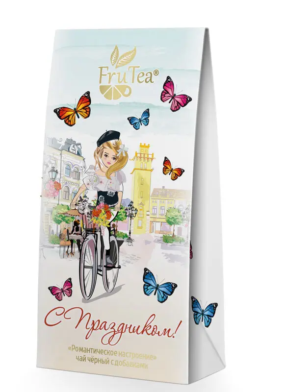 Чай чёрный с добавками FruTea «Романтическое настроение» 50 г листовой