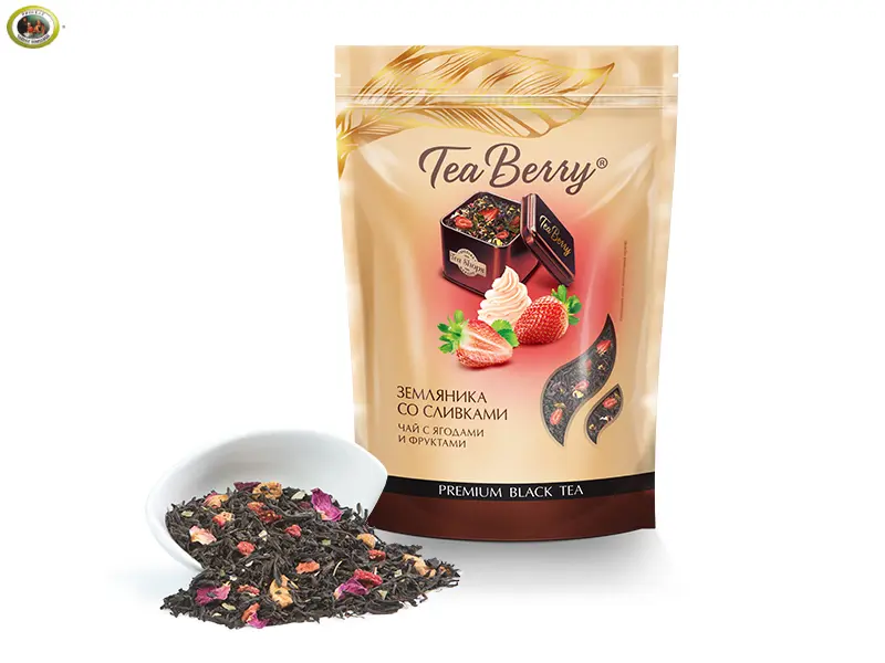 Чай Теа Berry чёрный «Земляника со сливками» 150 г листовой