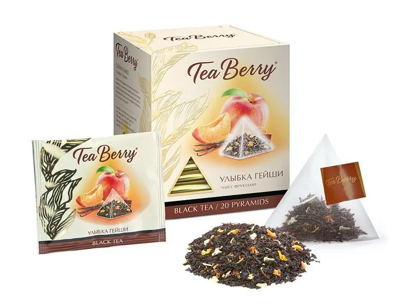 Чай чёрный Tea Berry «Улыбка гейши» 50 г в пирамидках