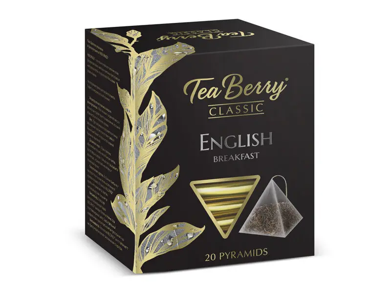 Чай Tea Berry чёрный «Английский завтрак» 100 г в пирамидках