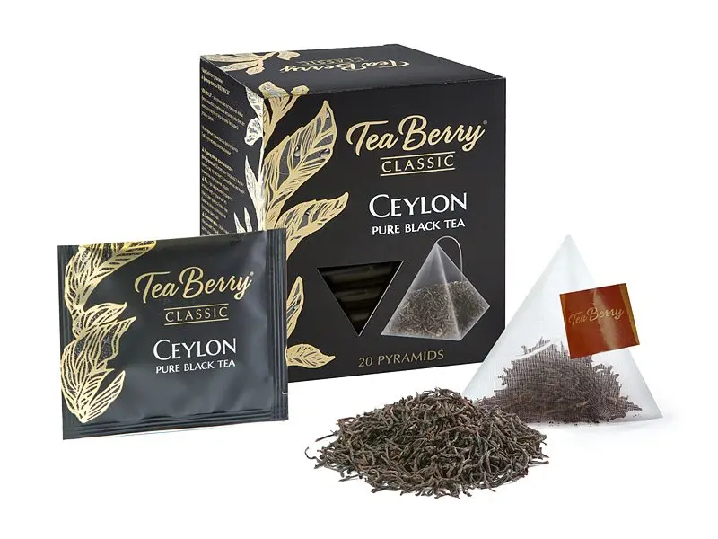 Чай Tea Berry чёрный «Цейлон» 100 г в пирамидках
