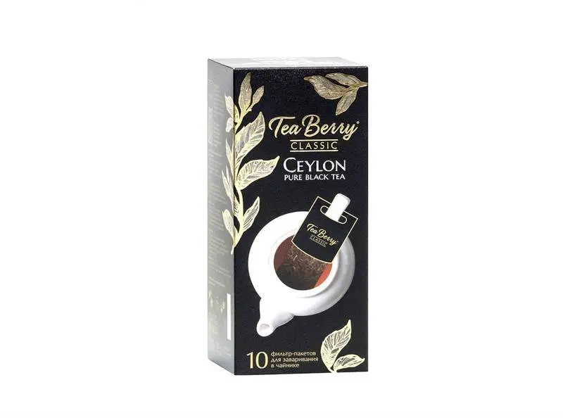 Чай Tea Berry чёрный «Цейлон» 100 г в пакетиках
