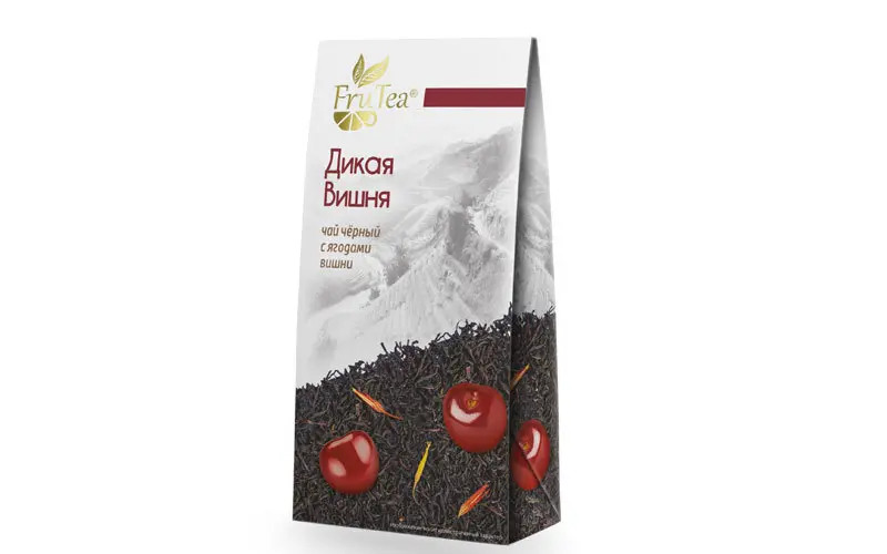 Чай FruTea чёрный «Дикая Вишня» 50 г листовой