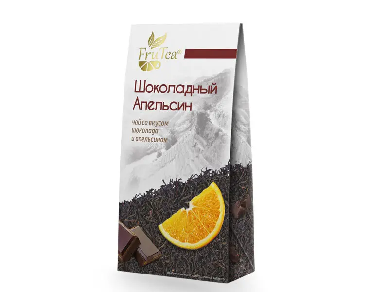 Чай FruTea чёрный «Шоколадный апельсин» 70 г листовой