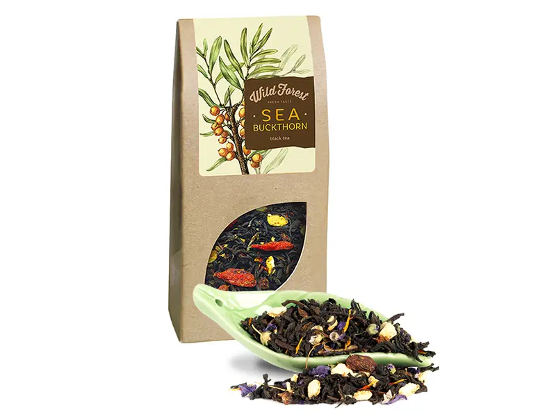 Чай Wild Forest чёрный «Sea Buckthorn/ Облепиховый» 100 г листовой