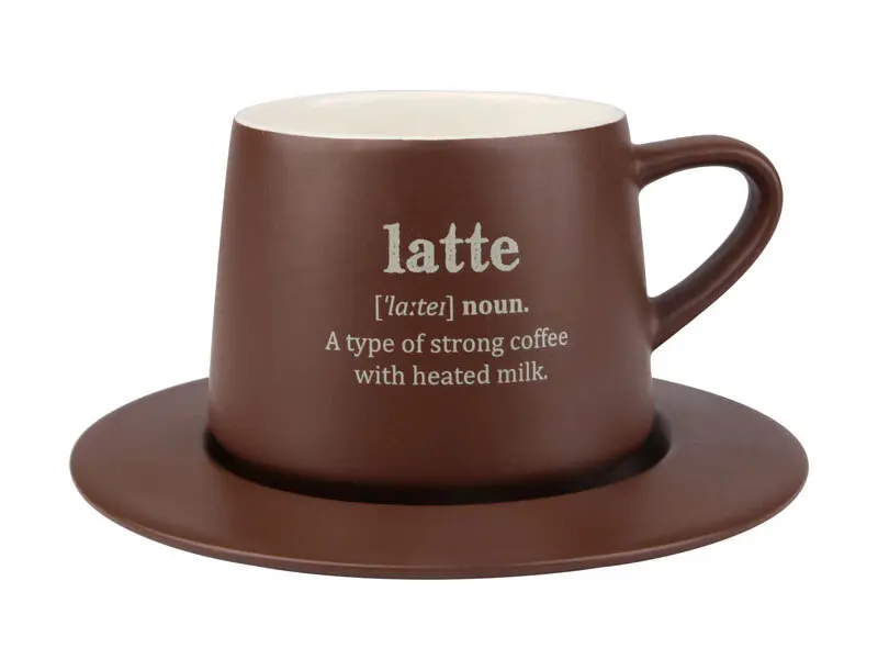 Чашка с блюдцем Latte, 320 мл 300 г